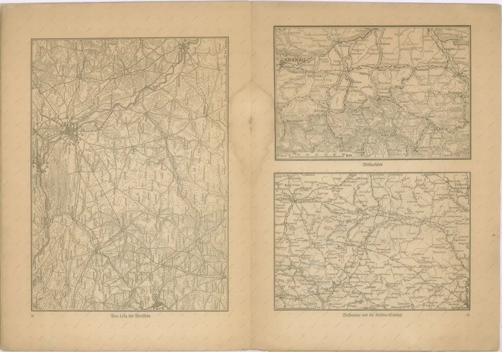 Kriegs Atlas 36 Karten von den Schauplätzen des Weltkrieges 1914/1915