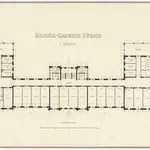 Neue Militärkaserne: 1. Stock; Grundriss