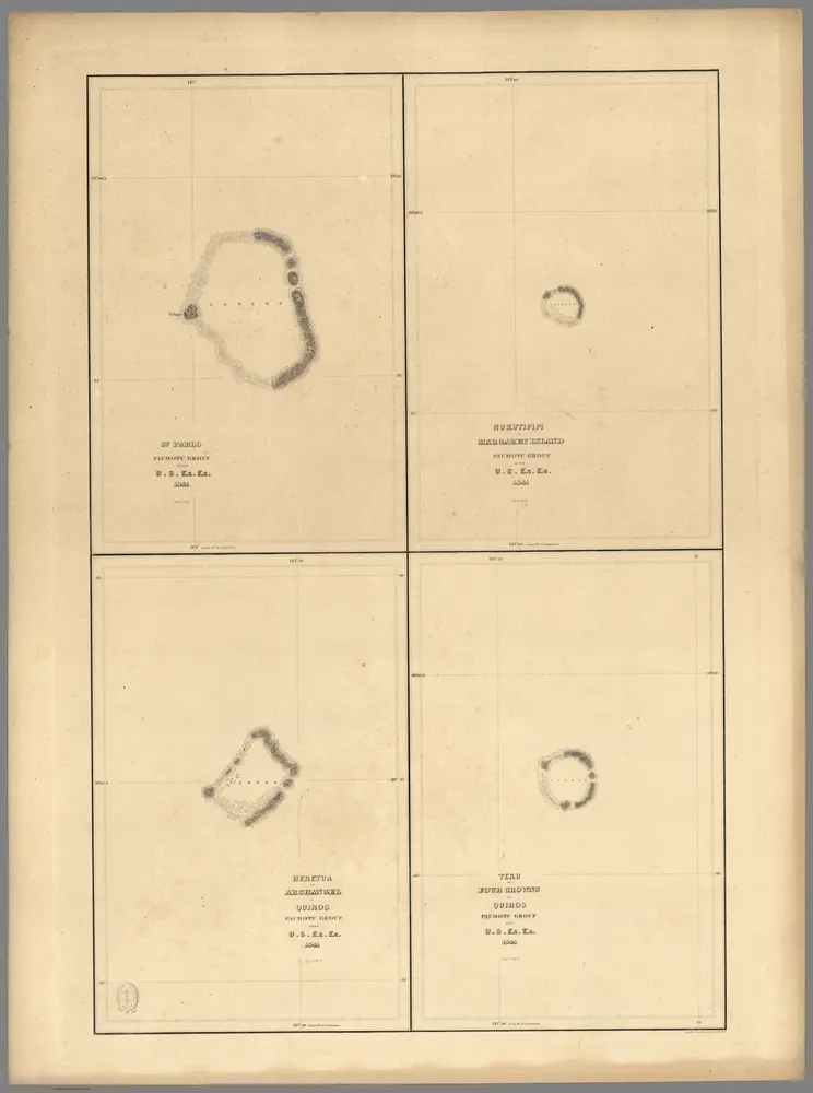 (Hereheretue Atoll), (Nukutepipi), (Anuanuraro), (Anuanurunga) , French Polynesia.