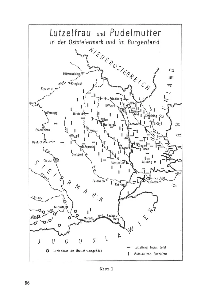 Lutzelfrau und Pudelmutter in der Oststeiermark und im Burgenland