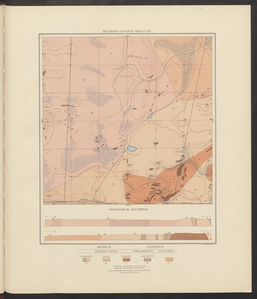 Atlas to accompany monograph XXVIII on the Marquette iron-bearing district of Michigan