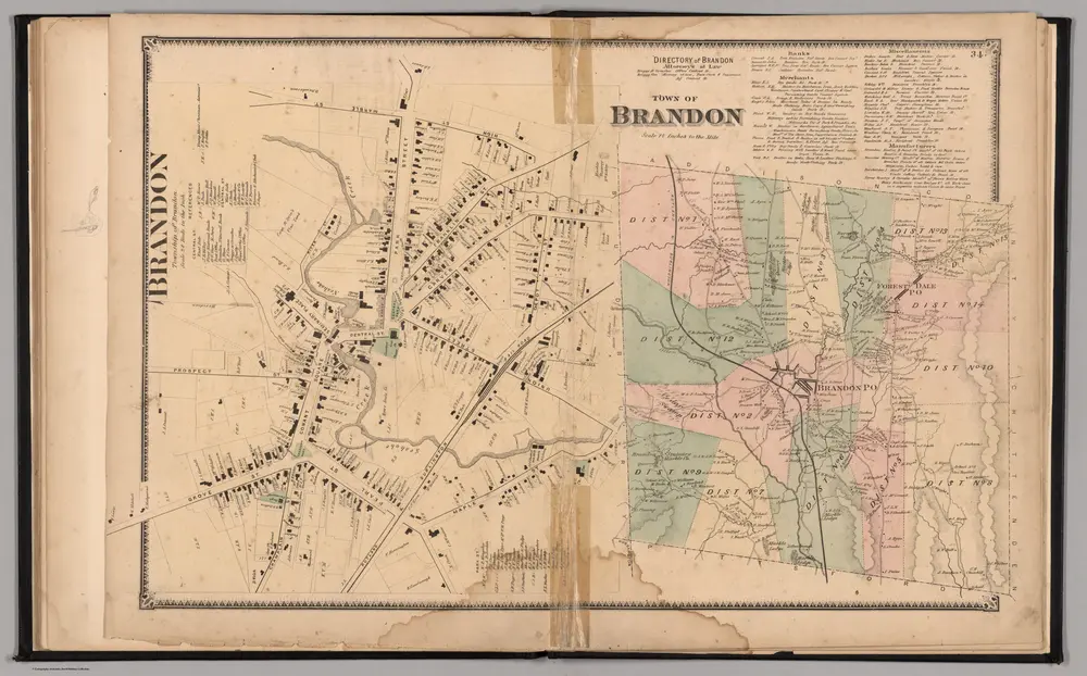 Brandon, Rutland County, Vermont.  Brandon.