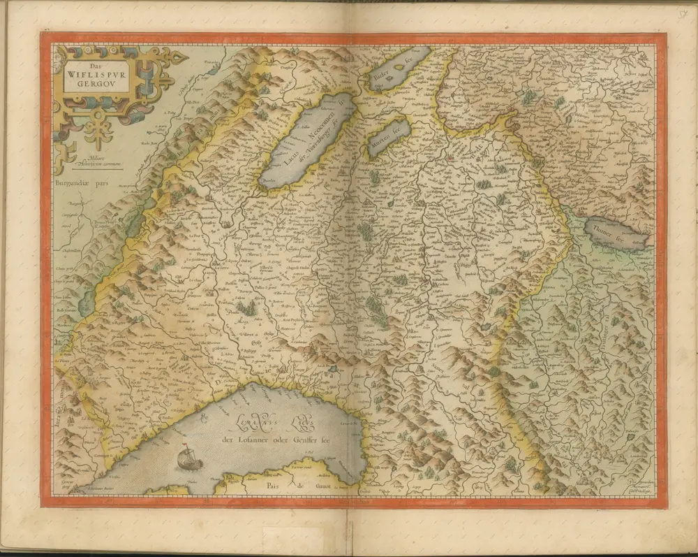 mapa z atlasu "Atlas Sive Cosmographicae Meditationes De Fabrica Mvndi Et Fabricati Figvra. Denuo auctos"