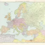 Neue Wandkarte von Europa