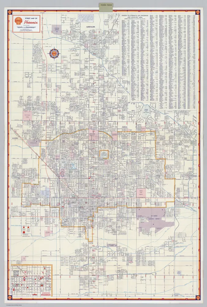 Shell Street Map of Phoenix.