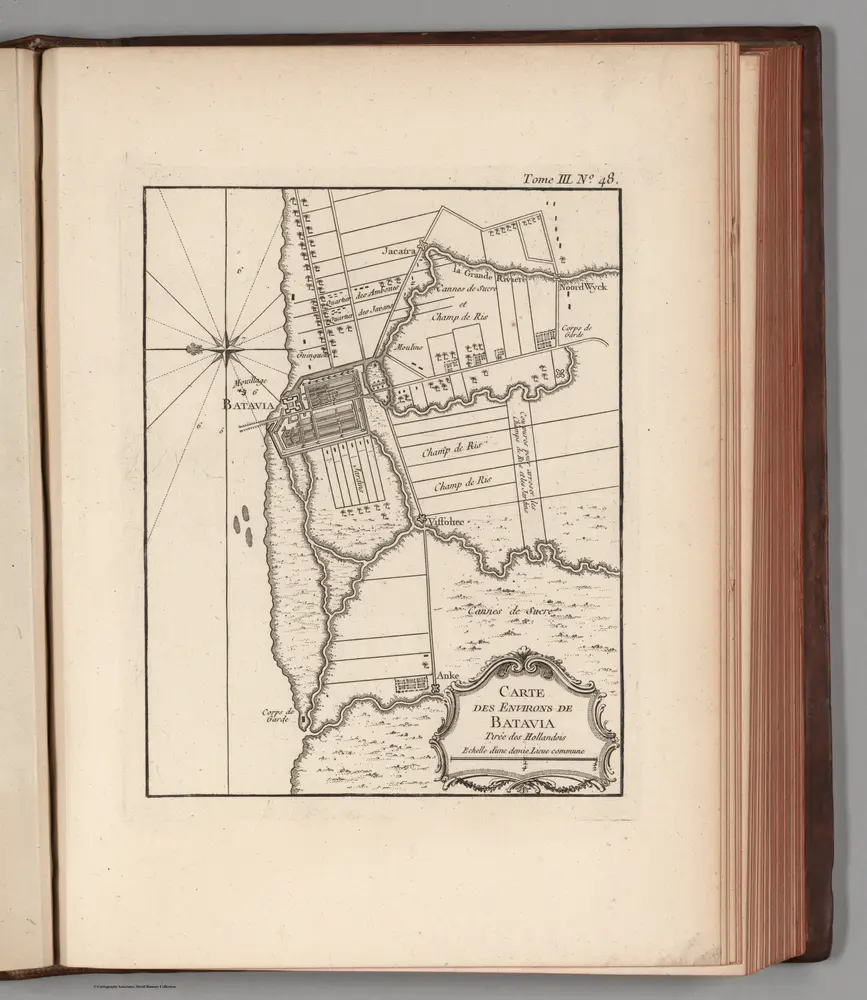 Carte des environs de Batavia, tiree des Hollandois