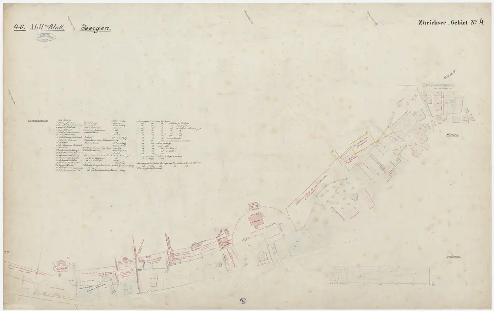 Hombrechtikon bis Zürich: Rechtes Ufer des Zürichsees; Grundrisse: Blatt 46: Horgen