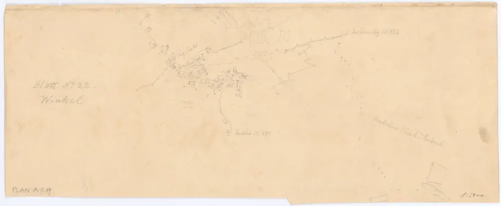 Vorlagen für die Topographische Karte des Kantons Zürich (Wild-Karte): Bezirk Bülach: Umgebungsplan: Winkel