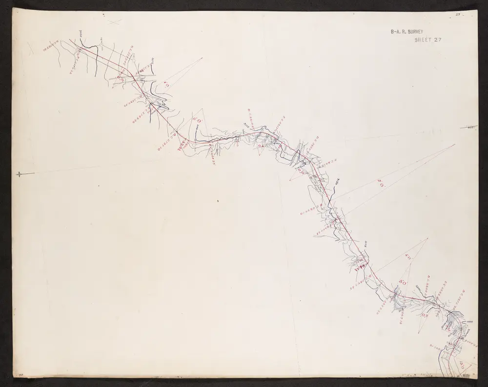 'Berbera Argan Railway Survey'. Signed by 'A.G. Stevenson Capt. R.E.'