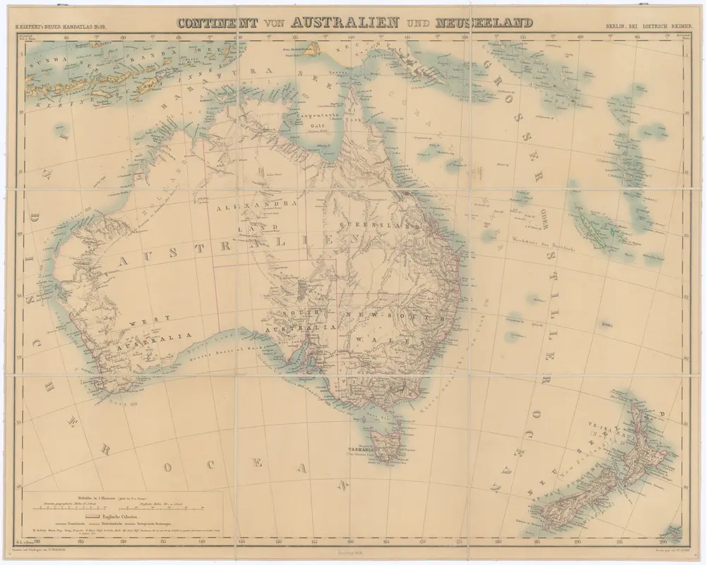 Continent von Australien und Neuseeland