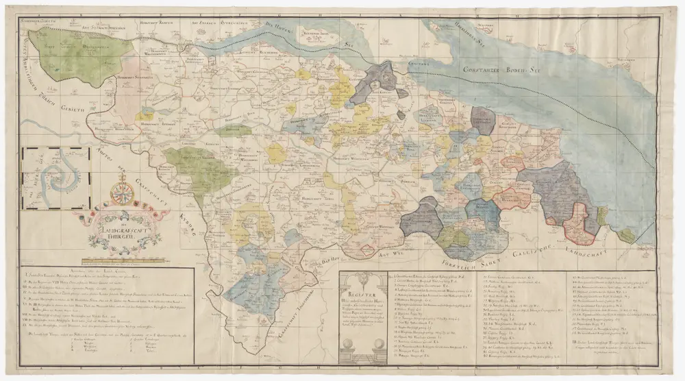 Karte der Landgrafschaft Thurgau