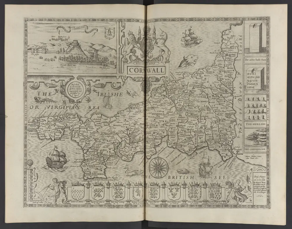 A Prospect of the Most Famous Parts of the VVorld. | Viz. Asia, 3 Affrica, 5 Europe, 7 America, 9 | With these Kingdomes therein contained; Grecia, 11 Romane Empire, 13 Germanie, 15 Bohemia, 17 France, 19 Belgia, 21 Spaine, 23 Italie, 25 Hungarie, 27 Denmarke, 29 Poland, 31 Persia, 33 Turkish Empire, 35 Kingdome of China, 37 Tartaria, 39 Sommer Ilands, 41 Civill Warres, in England, Wales, and Ireland, You shall find placed in the beginning of the second book marked with these *** and (5) | Together with all the Provinces, Counties, and Shires, contained in that large Theater of Great Britaines Empire. Performed by John Speed.