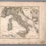 Italien mit der Dalmat-Albanesischen kuste 1849