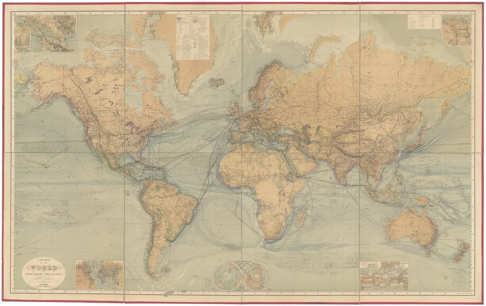 Chart of the world on Mercators projection