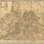 Lloyd's official map of the State of Virginia.