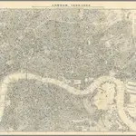 London, 1899-1900. Map showing Places of Religious Worship, Public Elementary Schools, and Houses Licensed for the Sale of Intoxicating Drinks.