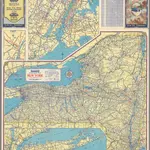 Sunoco Auto road map New York.