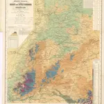 Uebersichts - Höhen Karte von Baden und Württemberg nebst Hohenzollern