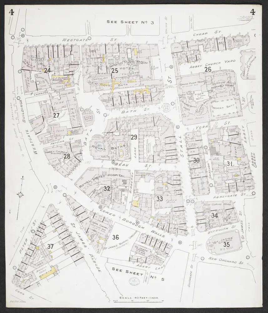 Insurance Plan of Bath: sheet 4