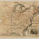 Railroad Map Of The United States and Canadas