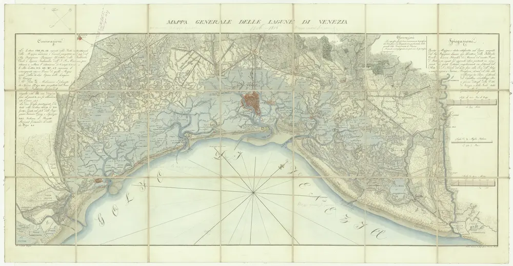 Mappa generale delle lagune di Venezia