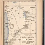 Mapa No. 8.  Ferrocarril de Antofagasta a Oruro i de Uyuni a Pulacayo.