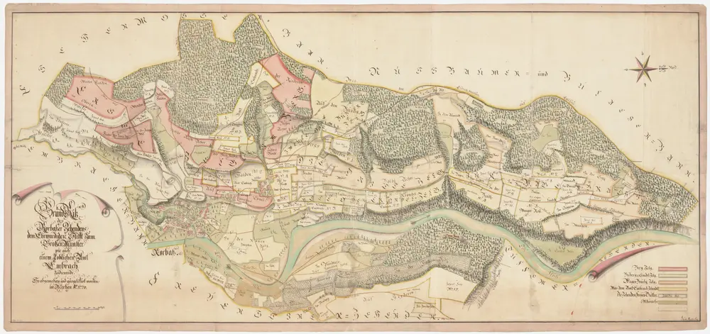 Rorbas: Zehntenbezirk, zehntenpflichtig dem Chorherrenstift Grossmünster und dem Amt Embrach; Grundriss