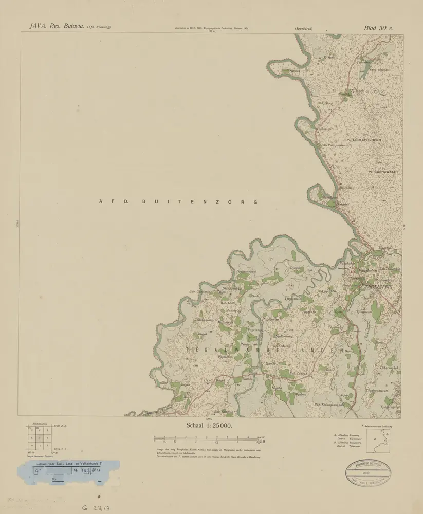 [Tjigeuntis] : hermeten in 1913-1914 / Topografische Inrichting