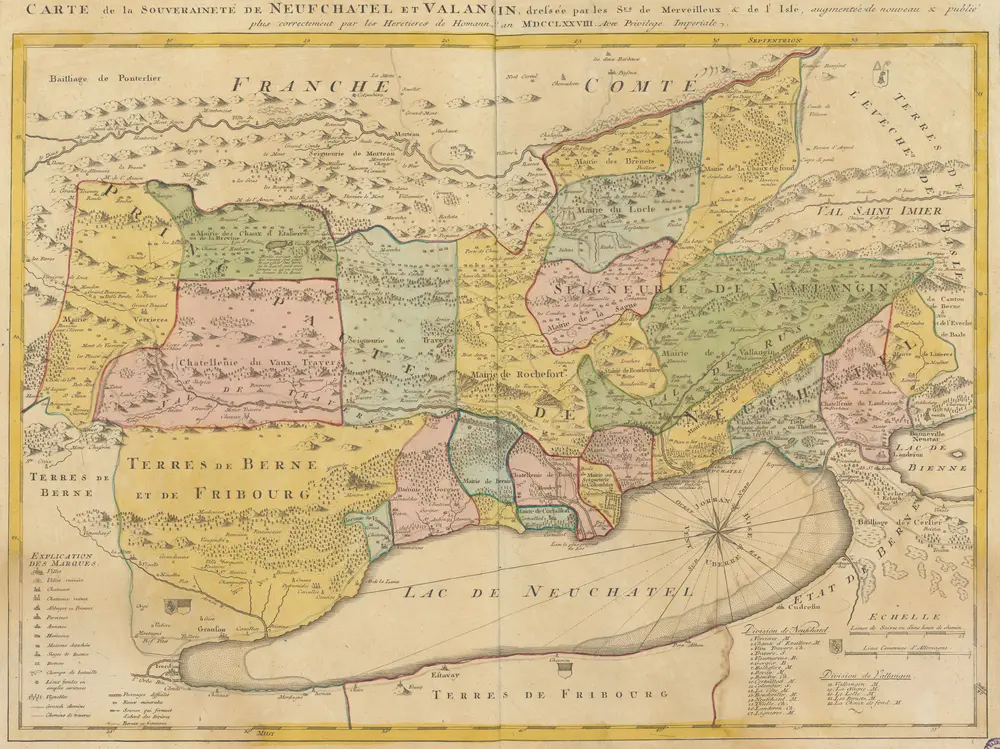 Carte de la Souveraineté De Neufchatel Et Valangin [...] [Karte], in: [Atlas novus Reipublicae Helveticae], S. 58.