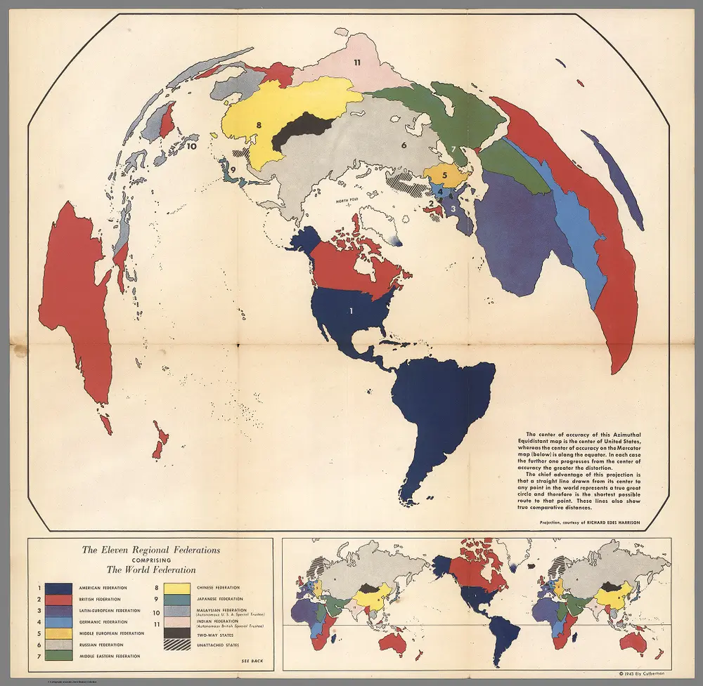 The eleven Regional Federation comprising the World Federation System