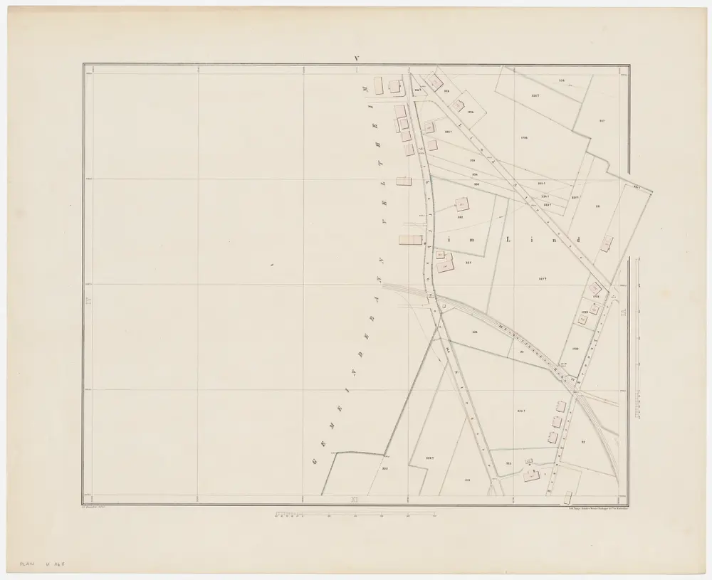 Winterthur: Gemeinde; Grundpläne: Blatt V: Im Lind; Situationsplan