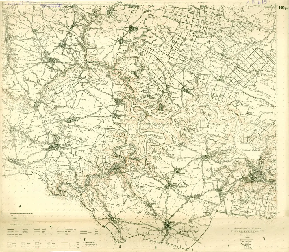 III. vojenské mapování 4455/2-4