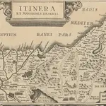 Itinera Et Mansiones Deserti. [Karte], in: [Accuratissima orbis antiqui delineatio, sive, Geographia vetus, sacra & profana], S. 24.