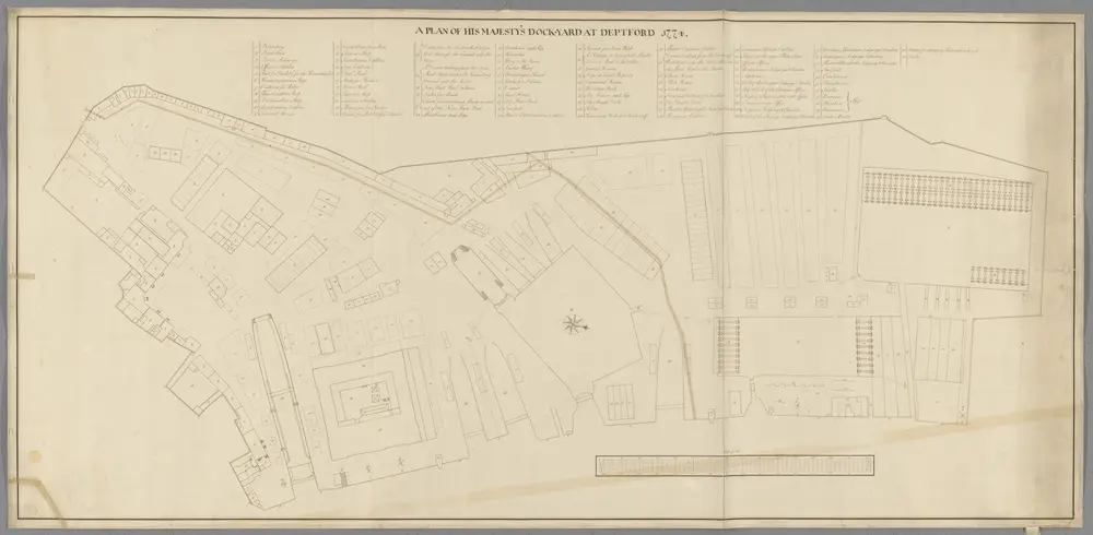 A plan of His Majesty's dock-yard at Deptford, 1774.