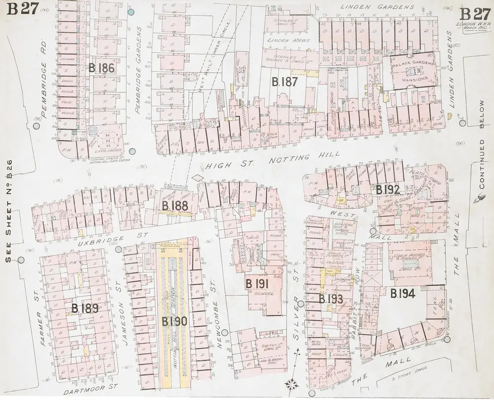 Insurance Plan of London West North-West District Vol. B: sheet 27-1