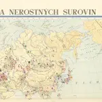 Hospodářská mapa světa - těžba nerostných surovin