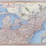 Shell Highway Map Northeastern Section of the United States.