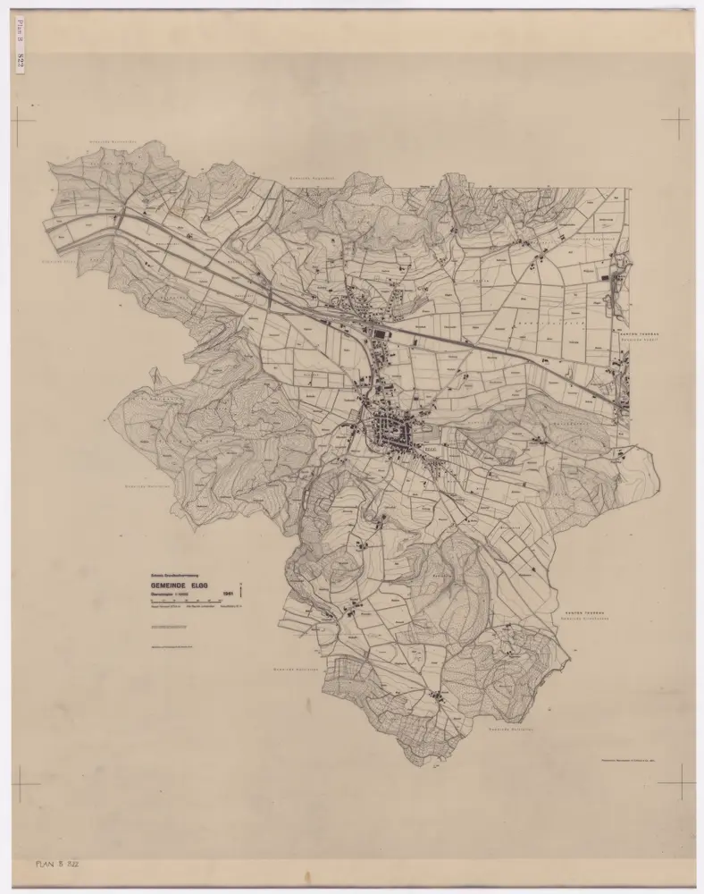 Elgg: Gemeinde; Übersichtsplan (Schweizerische Grundbuchvermessung)