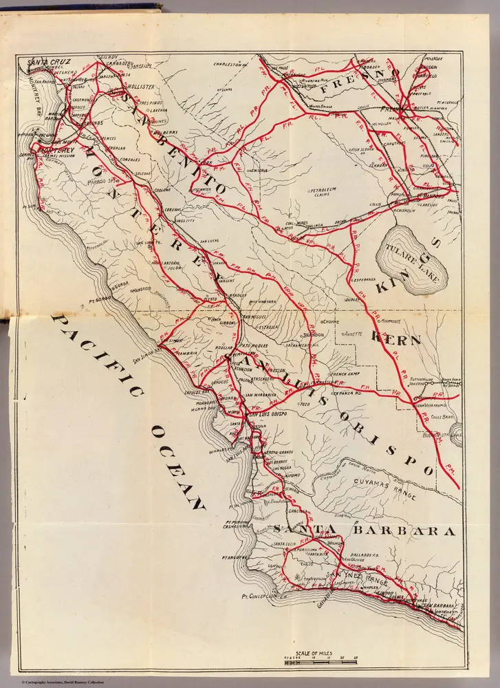 San Benito, Fresno, Monterey, San Luis Obispo, Kings, Kern, and Santa Barbara Counties.