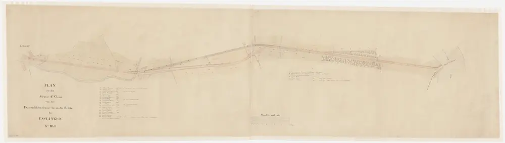 Ellikon an der Thur, Uesslingen TG: Projektierte Strasse von Ellikon an der Thur bis zur Uesslingerbrücke; Situationsplan (Blatt IV)