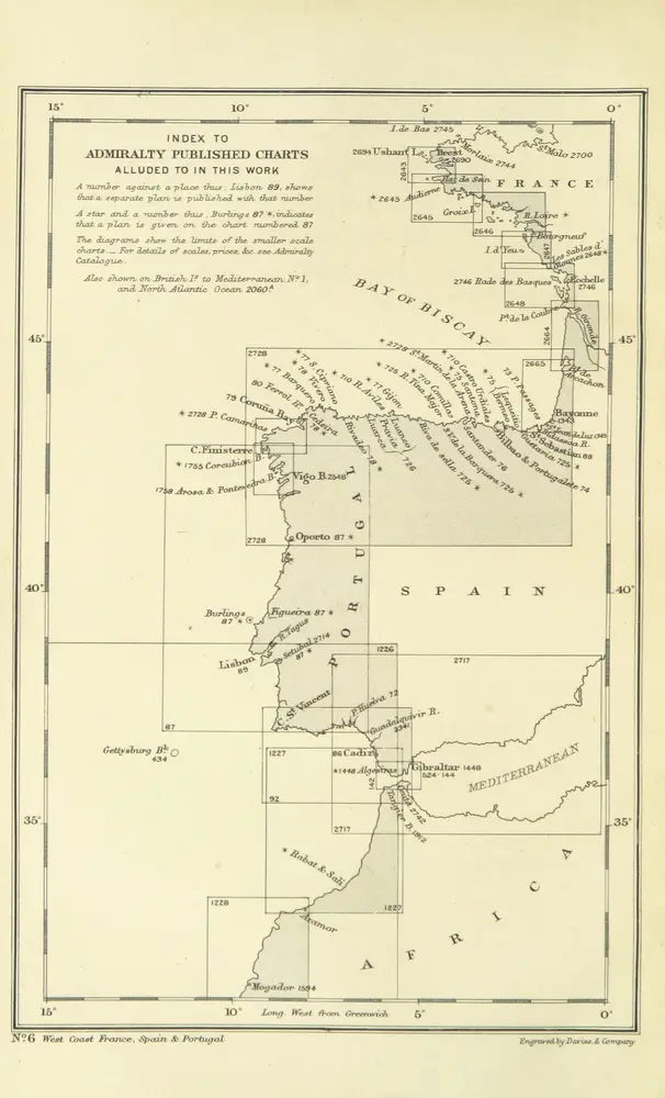 [Sailing directions for the West Coasts of France, Spain, and Portugal, etc.]