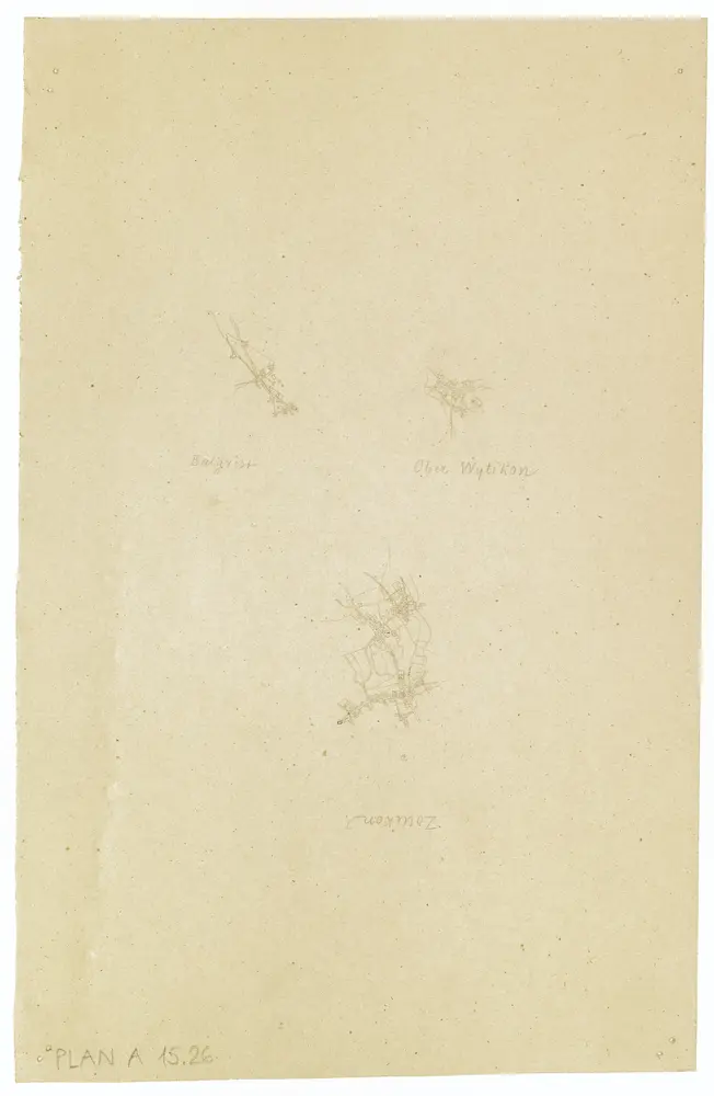 Vorlagen für die Topographische Karte des Kantons Zürich (Wild-Karte): Bezirk Zürich: Kartenbild-Pausen: Balgrist, (Ober-)Witikon, Zollikon