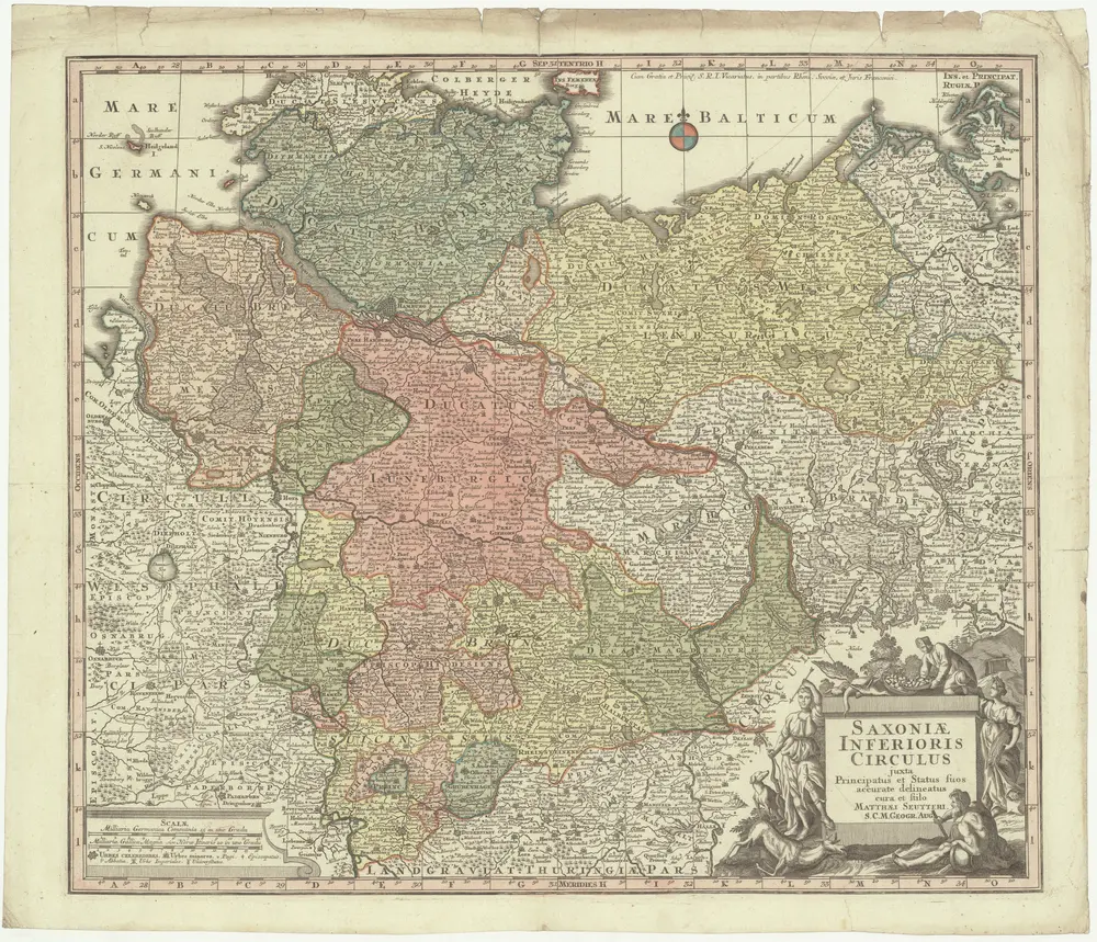 Saxoniae inferioris circulos juxta principatus et status suos accurate delineatus