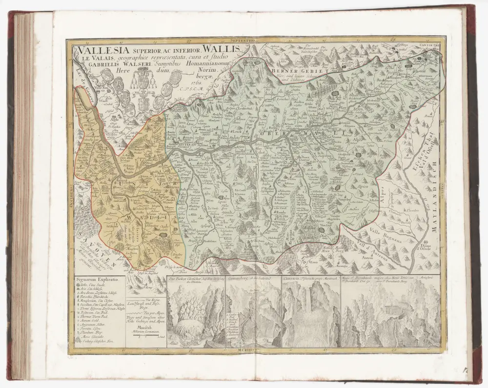 Atlas der alten Eidgenossenschaft in 20 Karten: Oberwallis und Unterwallis