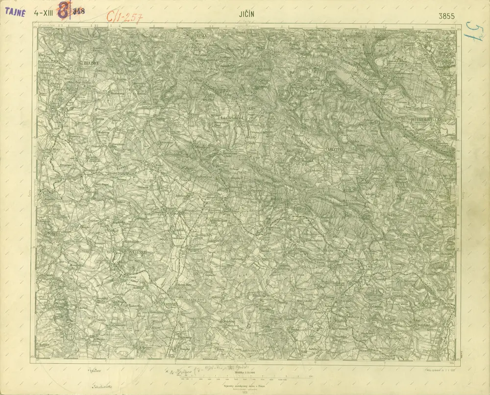 III. vojenské mapování 3855