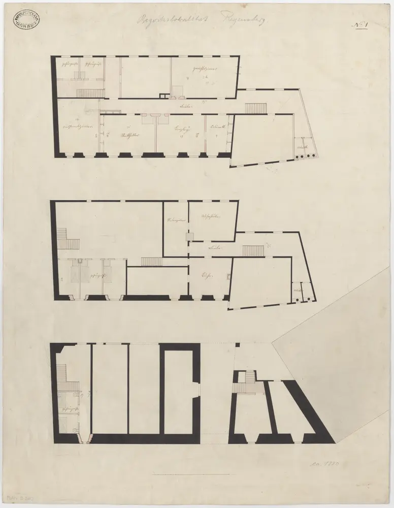 Regensberg: Bezirksgebäude; Grundrisse