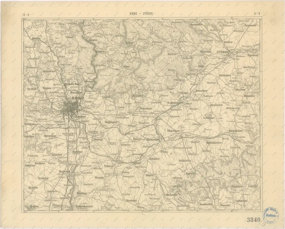 Podrobná místopisná mapa Království Českého