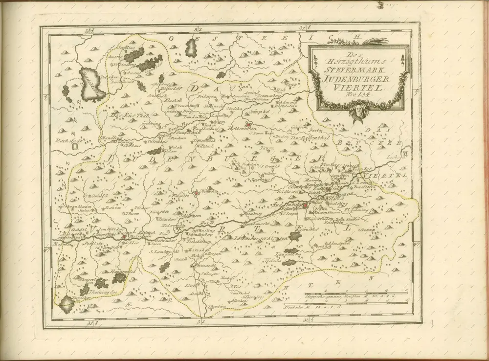 mapa z atlasu "Schauplatz der fünf Theile der Welt :"