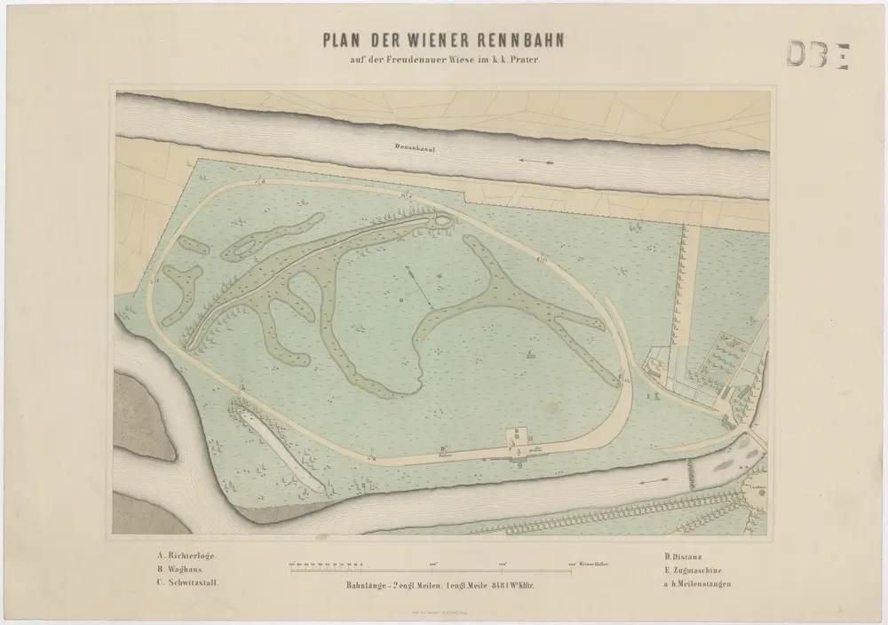 Plan der Wiener Rennbahn