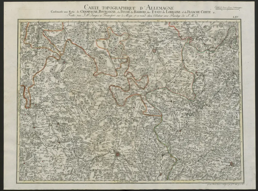 GRAND ATLAS D'ALLEMAGNE EN LXXXI FEUILLES